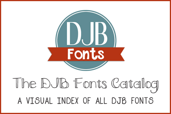 A visual catalog of all the DJB Fonts available @ darcybaldwin.com