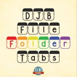 DJB File Folder Tab Font -- office supplies were never so fun as this! Make your own titles, product covers, tshirts and more with this fab font!