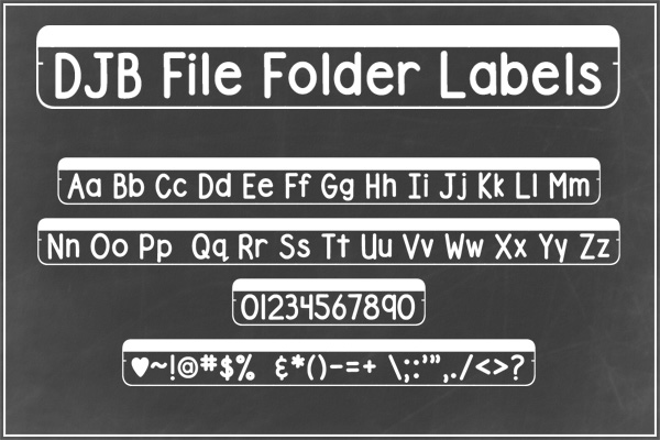 Why mess with those sticky printer sheets when you can just create your own labels with this awesome free for personal use font!