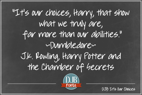 DJB It's Our Choices font from darcybaldwinfonts.com . A new free for personal use font with commercial licensing available.