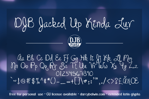 The world is a jacked up, crazy kinda place, and here's the perfect font for it! Free for personal use, commercial licensing available at darcybaldwin.com