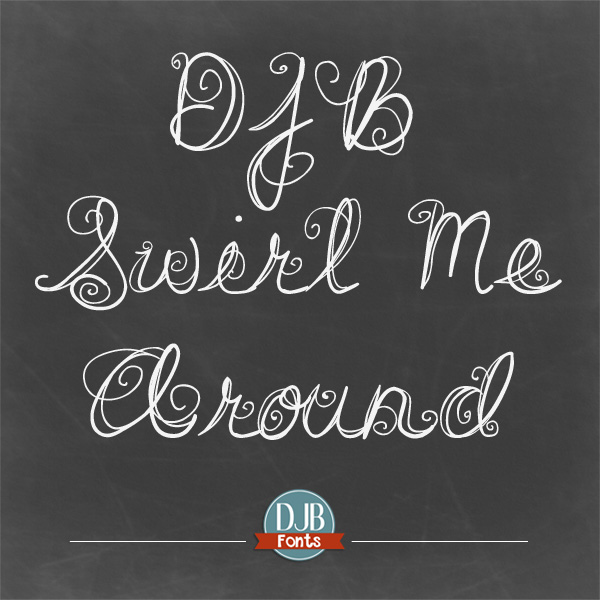 DJB Swirl Me Around Font