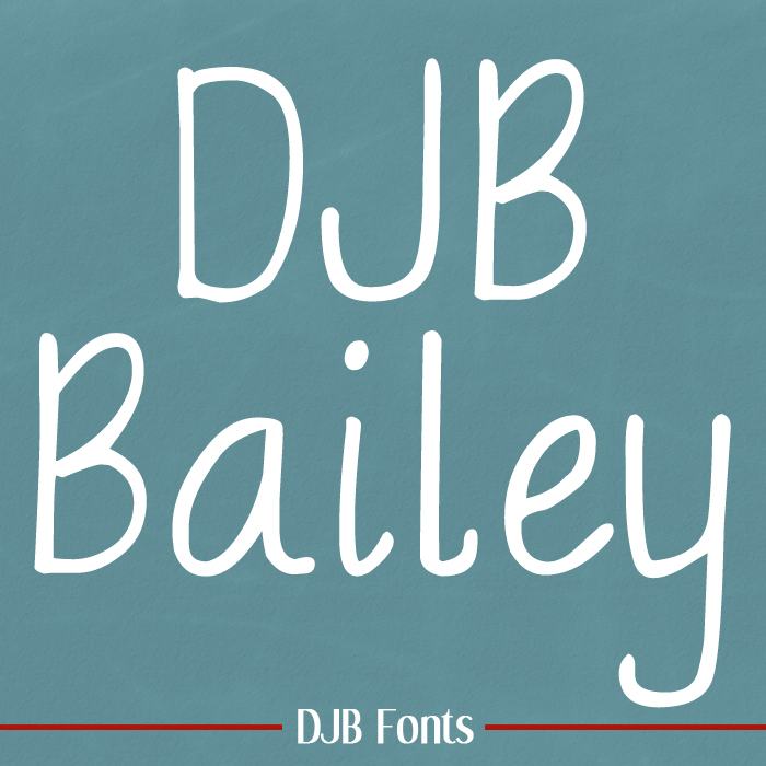 DJB Bailey Font Handwritten