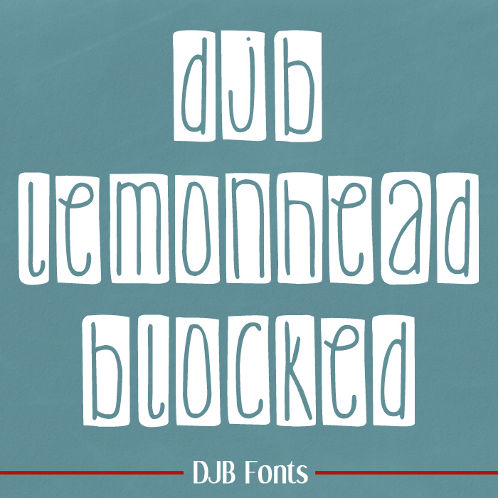 DJB Lemon Head Fonts