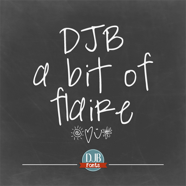 DJB A Bit of Flaire Font