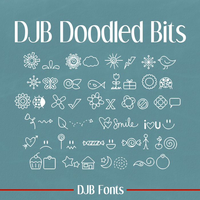 DJB Doodled Bits Font