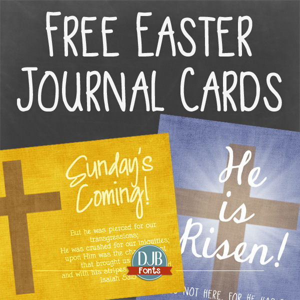Free Easter Journal Cards