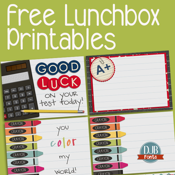 Free Lunchbox Printables