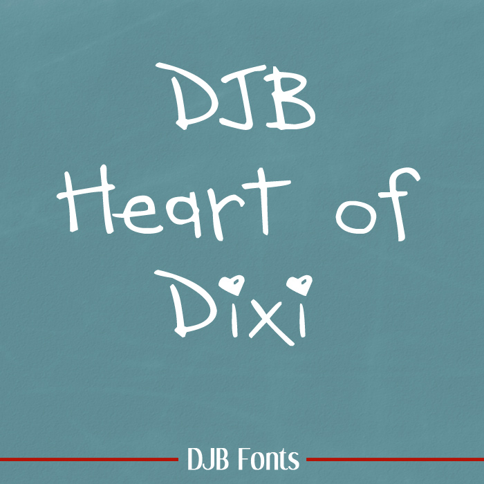 DJB Heart of Dixi Font