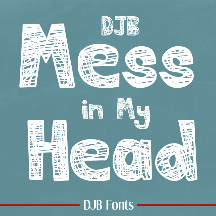 DJB Mess in my Head Font