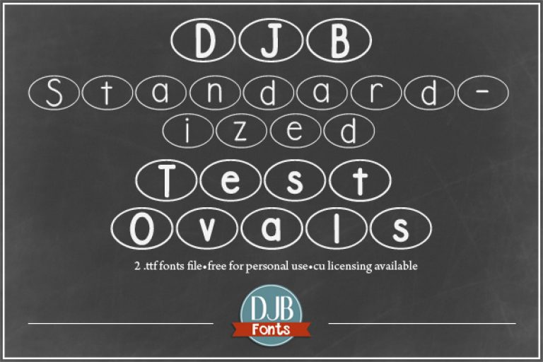 Standardized Test Fonts Darcy Baldwin Fonts
